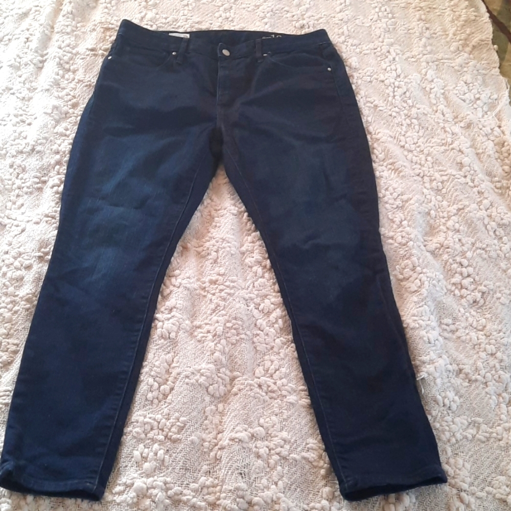 Gap dark wash high rise jeans